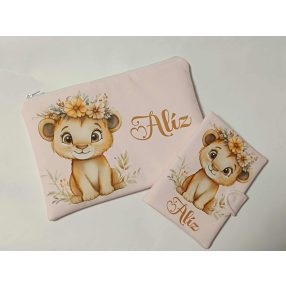   Egészségügyi kiskönyv borító+ neszesszer szett mintával névvel (más kiskönyv borító mintájával is kérhető)