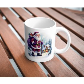 Télapós karácsonyi bögre névvel Télapós karácsonyi bögre névvel