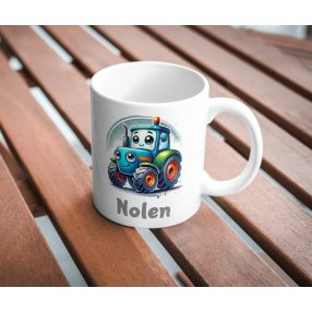 Traktor mintás bögre névvel Traktor mintás bögre névvel