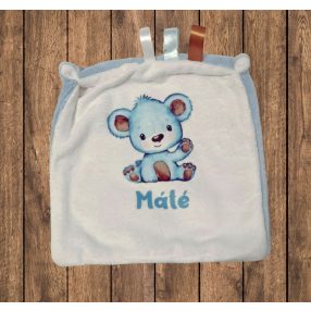   Nyomott mintás szundikendő, rongyi, nyunyóka névvel mintával