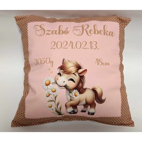 Párna névvel mintával nyomott Párna névvel mintával nyomott