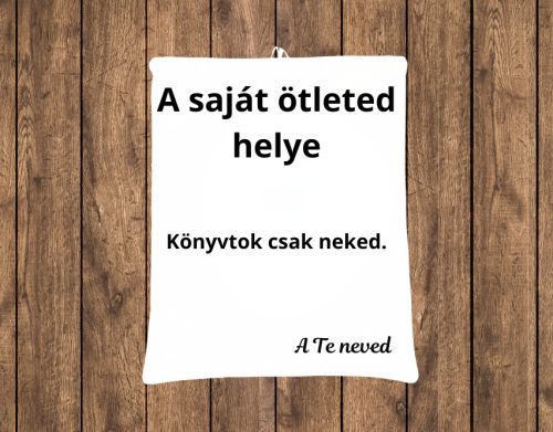 A saját könyvtokod