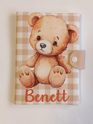 Textil egészségügyi kiskönyv borító maci 2